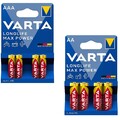 40 x Varta Longlife Max Power  20 x AAA Micro LR03 20 x AA Mignon LR6 Batterie