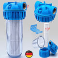 WASSERFILTER VORFILTER 1" 5000 L/h PUMPENFILTER FILTER HAUSWASSERWERK 8 BAR FEST