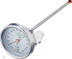 TFA Dostmann Analoges Fettthermometer, aus Edelstahl, praktischer Küchenhelfer, 