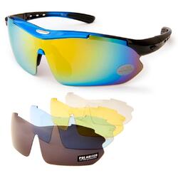 Polarisierte Sportsonnenbrille für Herren Damen Farbtöne Radfahren Ski Fisch Segeln 5 Gläser⭐ Premium Sunglasses⭐Fast Shipping⭐UK Stock
