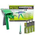 2K Universal Klebstoff Power BiBond PETEC 98550 3 X 50 ml + 2K-Ausdrückpistole