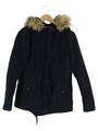 ONLY Damen Winterjacke Dunkelblau M Kapuze Fellbesatz