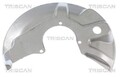 TRISCAN Spritzblech, Bremsscheibe Links, Vorderachse u.a. für AUDI, VW