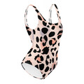 Badeanzug Leo Leopard Muster weiß rosa UV-Schutz Gr.XS-3XL All Over Print #021