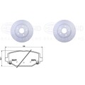 HELLA PAGID BREMSENSET HINTEN passend für FIAT FREEMONT + LANCIA CHRYSLER