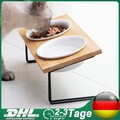 Katzennapf 2er Set 15° Neigung Halter Futterstation Fressnapf Katze Wassernapf