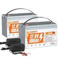 24V 100AH LiFePO4 Lithium Batterie Mit 100A BMS Akku für Wohnmobil Boote Solar