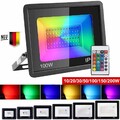 RGB LED Fluter Außen Strahler Flutlicht Scheinwerfer Gartenlampe Dimmbar 20-100W