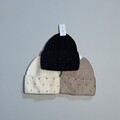 Winter Damen Mütze mit Strass – Beanie Strickmütze warm weich Glitzer (3 Farben)