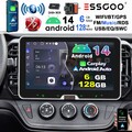 DAB Android14 8 Core 6+128G Autoradio Carplay 1 Din GPS Drehbarer Bildschirm DVR