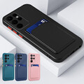 Hülle Kartenfach Für Samsung Galaxy S25 Ultra S24 FE S23 A16 A26 A55 Case Cover