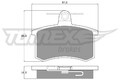 TOMEX Brakes Bremsbelagsatz Scheibenbremse TX 10-62 für A4 FIAT 164 ALFA LANCIA