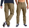 Herren Cargo Hose 6 Taschen 100% Baumwolle Freizeithose Loose Fit Arbeitshose