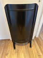 Ofenschirm Füßen schwarz Hitzeschild 91 x 46 cm schwarz modern glatt neues Model