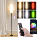 Wohnzimmer RGB LED Stehlampe Moderne Stehleuchte Leselampe mit Fußschalter E27