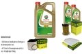 INSPEKTIONSKIT FILTER CASTROL 7L ÖL 5W30 für Audi Q5 8R SQ5 TDI quattro 3.0