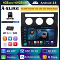 DAB+ Android 14 AutoRadio Carplay DSP FM RDS Kam Navi für VW Touran 1T1 1T2 1T3