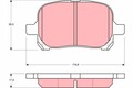 TRW GDB3152 Bremsbelagsatz, Scheibenbremse für LEXUS,TOYOTA