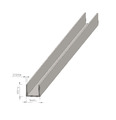 Aluminium-U-Profil AlMgSi0,5 F22 - rechteckig quadratisch Profil Stange T66 ALU