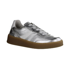 Gabor Comfort 66435-80 Damensneaker, Leder, Silber/Weiss, Wechselfußbett