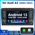 7" Autoradio Für Audi A3 S3 RS3 8P 8V Apple Carplay Android 13 GPS SWC Navi +Fan