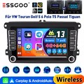 4+64G Für VW Golf 5 6 Plus Passat Touran Tiguan KAM Autoradio Android 13 GPS SWC