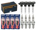 4x DENCKERMANN Zündspule +4x NGK Zündkerze Iridium IX für Mitsubishi Pajero