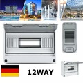 12 Module Sicherungskasten Feuchtraum Verteilerkasten Aufputzverteiler IP65