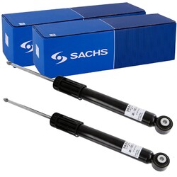 2X SACHS GASDRUCK STOßDÄMPFER HINTEN LINKS+RECHTS passend für VW POLO