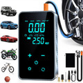 Kabellos LCD Akku Elektrische Luftpumpe Auto Reifen Druckluft Fahrrad Kompressor