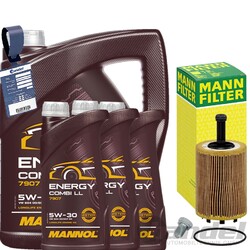 MANN ÖLFILTER+MANNOL COMBI LL ÖL passend für VW T5 MULTIVAN  KASTEN 1.9+2.5 TDI