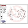 2x Bremsscheibe BREMBO 08.A607.11 passend für MITSUBISHI SMART