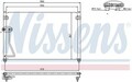 NISSENS (94428) Kondensator, Klimaanlage für MAZDA