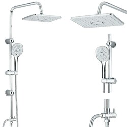 Edelstahl Duschsystem Duscharmatur Duschset Regendusche mit Handbrause Duschkopf