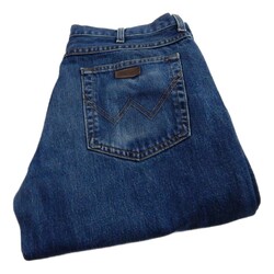 Wrangler Regular Fit Straight Jeans Blau Taille 36 Bein 30 W36 L30 Zip Fly (Q7740)