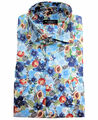 Kurzarm Freizeithemd eterna Modern Fit weiss multicolor Allover Print Gr. 38-48