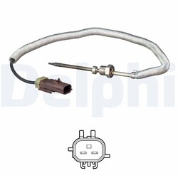 Sensor Abgastemperatur DELPHI TS30255 nach Rußpartikelfilter Katalysator für 4