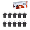 10x 1,2W 12V Sockel B8.5d Innenraum-leuchte Kabine Licht Glüh-lampe Birne 2721MF