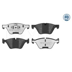 1x Bremsbelagsatz, Scheibenbremse MEYLE 025 240 9620/PD passend für BMW