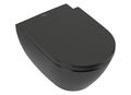 Villeroy & Boch Subway 2.0 Tiefspül-WC spülrandlos, wandhängend, Pure Black Cera