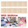 10x 30X30cm Puzzlematte Schaumstoff Bodenschutz-matte Spielteppich Kindermatte