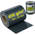 PVC Sichtschutzstreifen KOMPAKT - 450 g/m² 50m Zaunfolie Doppelstabmattenzaun