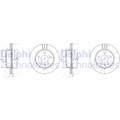 2X DELPHI BREMSSCHEIBEN 276mm BELÜFTET VORNE PASSEND FÜR MERCEDES-BENZ V-KLASSE