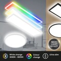 LED Deckenleuchte Ultraflach Panel Dimmbar Backlight CCT RGB Büro Flur