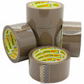  BRAUNES KLEBEBAND PAKET VERPACKUNG KARTON VERSIEGELUNG "STIKKY" ROLLEN 48MM X 66M