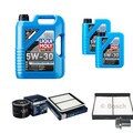 BOSCH Inspektionspaket 7 L Liqui Moly Longtime High Tech 5W-30 für Subaru