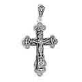 925er Sterlingsilber Kreuz Orthodoxe Kruzifix Anhänger Glaubenssymbol 6229 Taufe