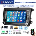7" Autoradio Android14 Carplar GPS Navi DAB+ für VW GOLF 5 6 MK5 MK6 Touran KAM