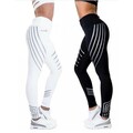 Damen Yoga Leggings Push Up Hose Schwarz Fitness Gym Sporthose Jogging Hose