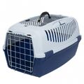 Trixie Transportbox Capri III Open Top-Grau und Blau für Katzen, Hunde bis 12 kg